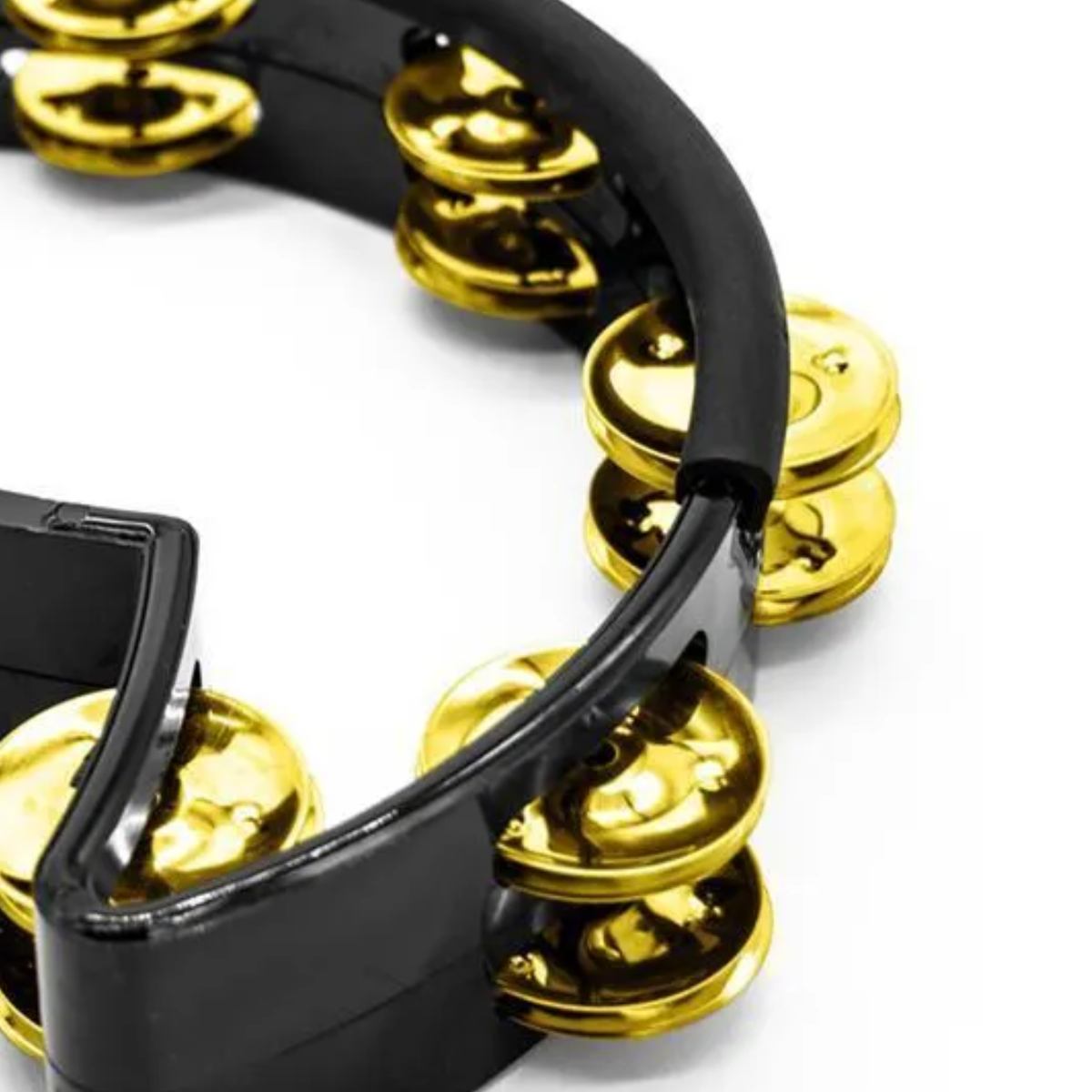 Pandeirola Torelli Policarbonato Preta Com Clamp Platinela TP327