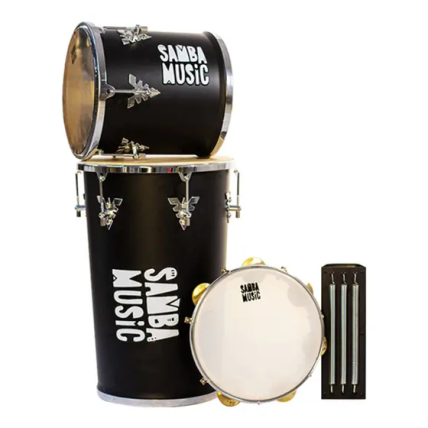 Kit Samba Music KSM01Rebolo Conic Preto