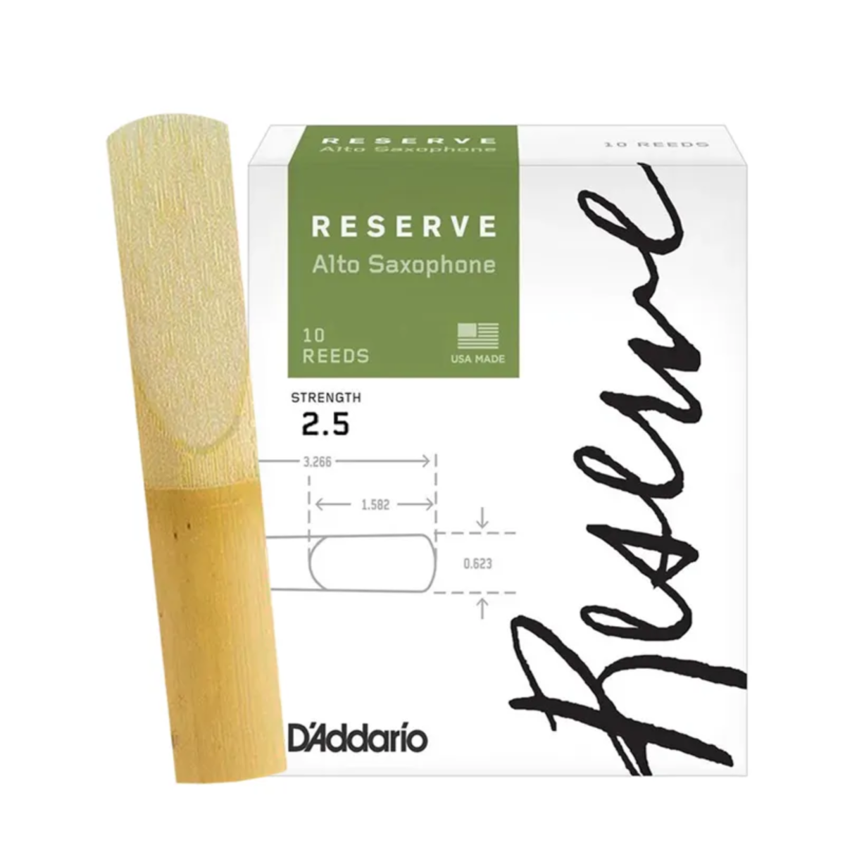 Palheta D'addario Sax Alto Reserve 2.5 DJR1025