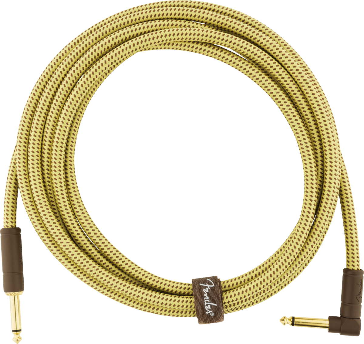 Cabo Fender Deluxe 3,04m Angle Instrumento Cable Tweed 0990820091