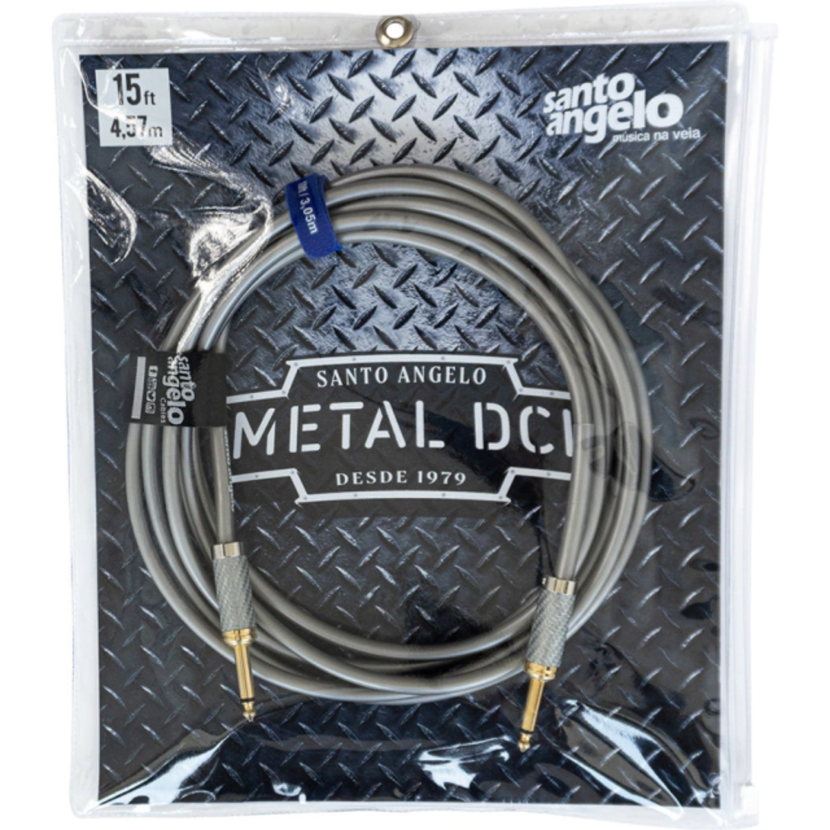 Cabo Santo Angelo Para Guitarra Metal DCI Silver P10XP10 Ouro 10FT/3.05M