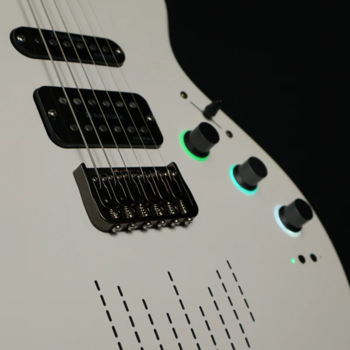 Guitarra Natasha Nébula Smart App Radiant Pearl