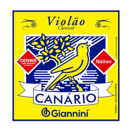 Encordamento Giannini Violão Nylon Canario GENW Média Com Bolinha