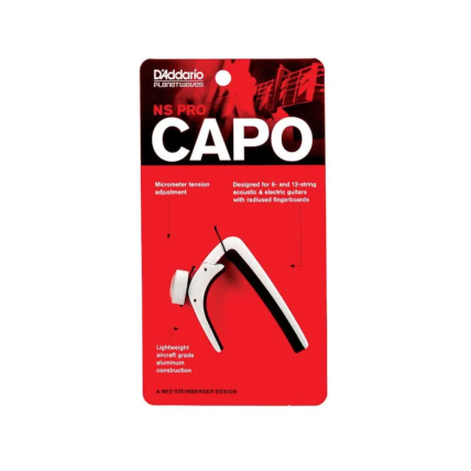 Capotraste De Metal Prata D'Addario Pro PW-CP-02S