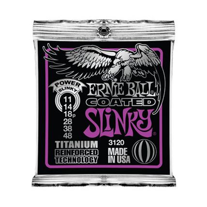 Encordoamento Ernie Ball 0.11 Coated Power Slinky