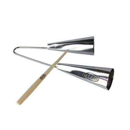 Agogo Izzo Duplo Cromado C/Baqueta