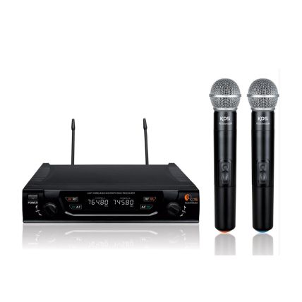 Microfone Kadosh KDSW 482M S/Fio Duplo Mão UHF