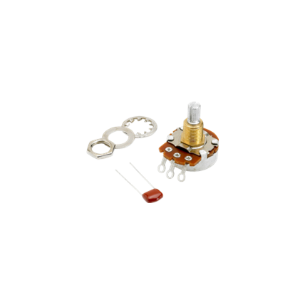 Potenciômetro Fender Ton/Vol T/V 500K Eixo Dividido Split Branco - 099 0834 000