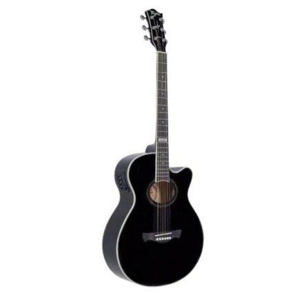 Violão Eletrico Aço Tagima Dallas Tuner Com Afinador -Preto