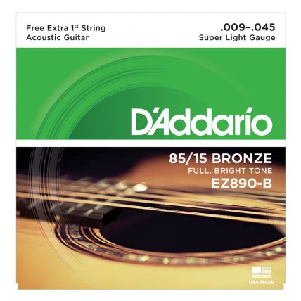 Encordoamento D' Addario EZ890-B Violão Aço .009