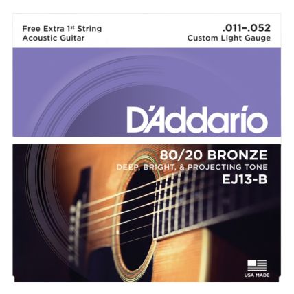 Encordoamento D' Addario EJ13-B Violão Aço .011