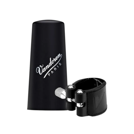 Abraçadeira Vandoren Couro Para Clarinete Com Cobre Boquilha Preta 5983