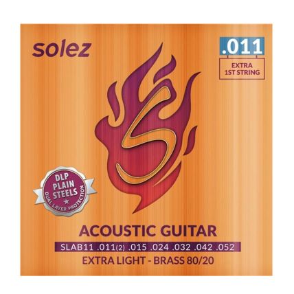 Encordoamento Solez SLAB11 Violão Brass .011