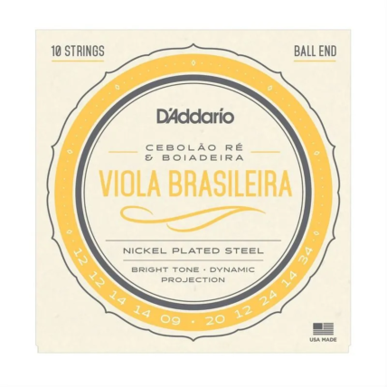 Encordoamento D' addario EJ82A Viola Brasileira RE - 151707