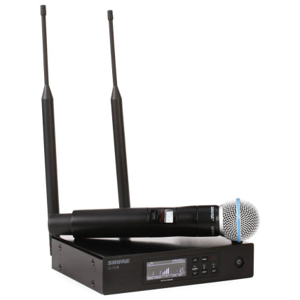 Microfone Shure QLXD-24/Beta-58
