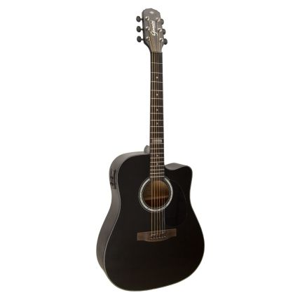 Violão Giannini GF-1D CEQ Folk Cutaway Eletroacústico Satin Black