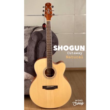 Violao Seizi Jumbo Shogun Cutaway Natural