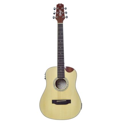 Violão Seizi Baby Akira Half Cutaway Natural Satin com Bag