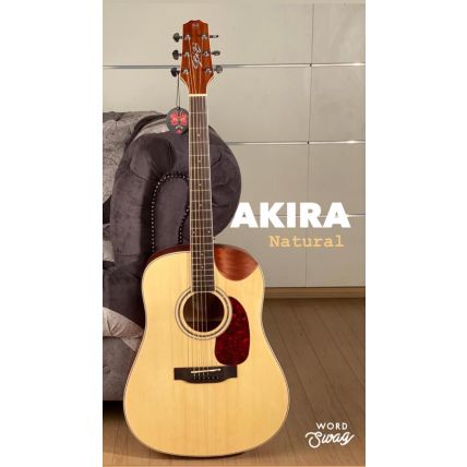 Violão Seizi Akira Half Cutaway Nt C/ bag