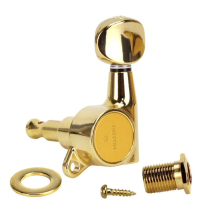 Tarraxa Gotoh SG381-05MLG Guitar Em Linha Com Trava Gold