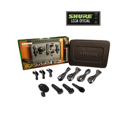 Microfone Shure PGA Studio Drum Kit (4 Mic)