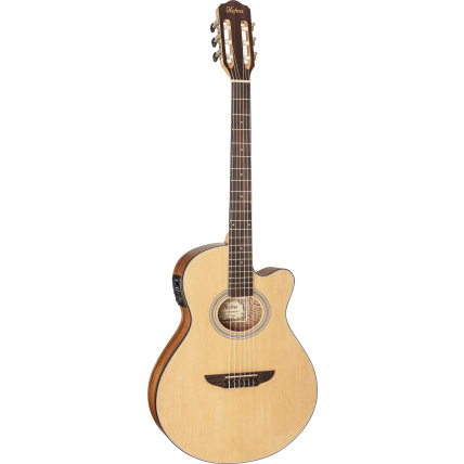 Violão Hofma HMN298 Mini Jumbo Flat Cutway CPT Ativo - STNT