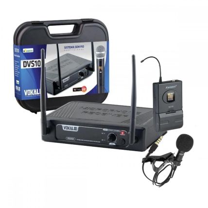 Microfone Vokal DVS-100SL Single Lapela S/Fio - 12217