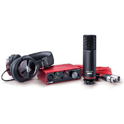Interface Focusrite Scarlett Kit Solo Studio 3 Geração