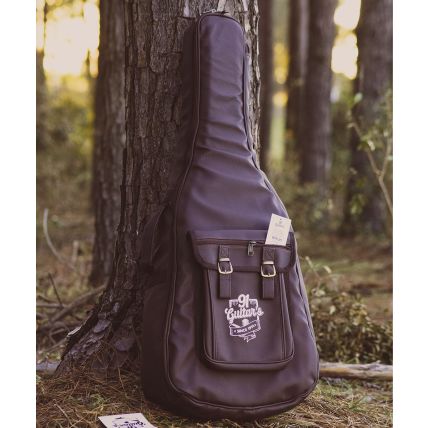 Estojo 91 Guitars Violão Folk e Clássico 91V Semi Case - Marrom