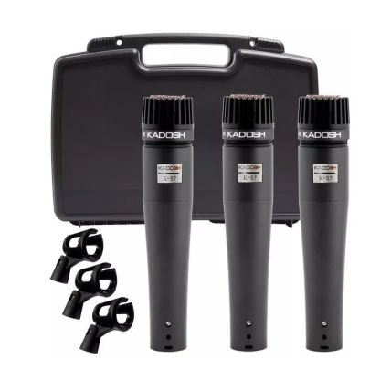 Microfone Kadosh Kit K57 C/3 Microfones