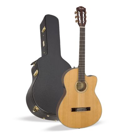Violão Fender CN-140 SCE Thinline Cutaway Eeletroacústico C/Case 097 0264 321 Natural