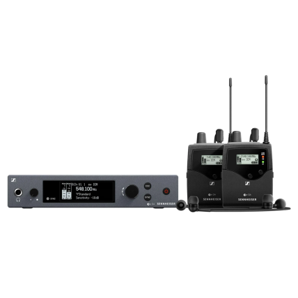 Sistema Sennheiser Monitoramento S/Fio EW IEM G4-TWIN-A1 (470 - 516 MHz)