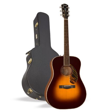 Violão Eletrico Fender Paramount PD-220E Dreadnought 3 Tone Vintage Sunburst Com Bag