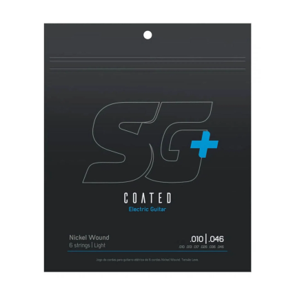 Encordoamento SG+ Guitarra 6 Cordas 010 Niquel Coated