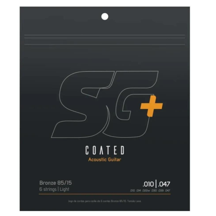 Encordoamento SG+ Violao Aço 010 Bronze 85/15 Coated