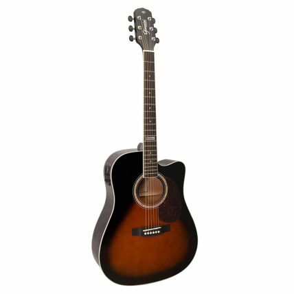 Violao Eletrico Giannini GF-1D Ceq Folk Cutaway 3Tone Sunburst