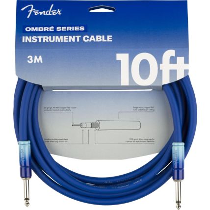 Cabo Fender 3,04m Ombré Instrumento Cable 0990810210 Belair Blue
