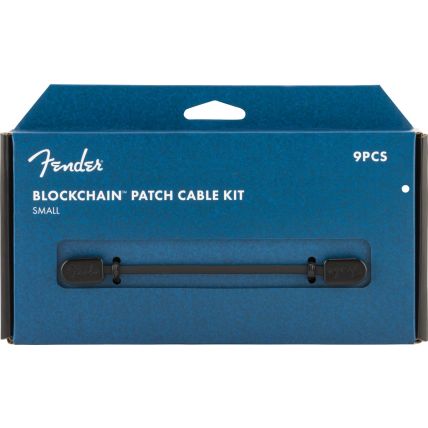 Cabo Fender Blockchain Patch Cable Kit Of 9 Small 0990825202 Black