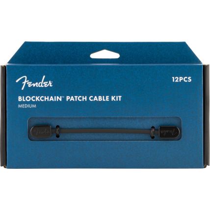 Cabo Fender Blockchain Patch Cable Kit Of 12 Medium 0990825302 Black