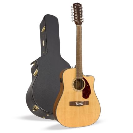 Violão Eletrico Fender CD-140 SCE 12 Cordas Dreadnought Cut Eletroacustico C/Case Nat