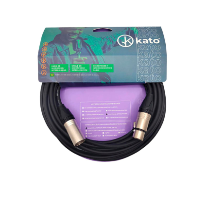Cabo Kato Para Microfone K2 XLR XLR PR 1MT