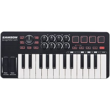 Controlador Samson Graphite M25 Midi