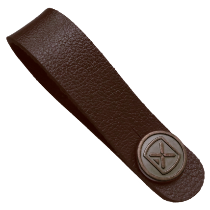 Trava Ibox SH02 Strapholder em couro legitimo Marrom