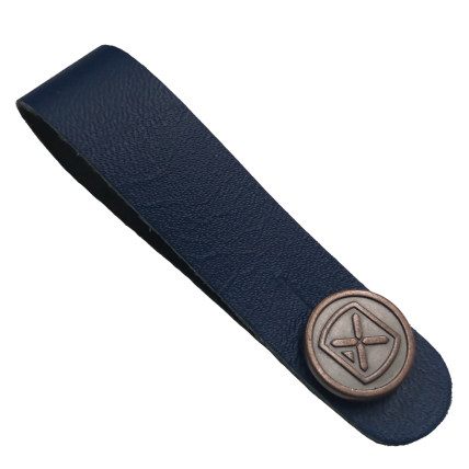 Trava Ibox SH03 Strapholder em couro legitimo Azul