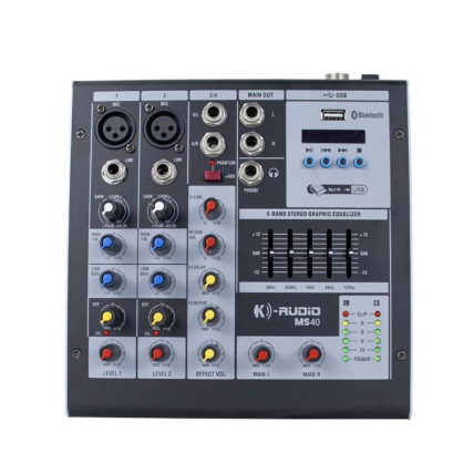 Mixer K Audio MS40 4 Canais