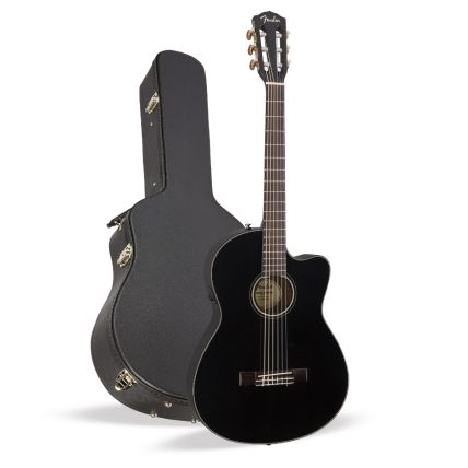 Violão Eletrico Fender CN-140 SCE Thinline Cutaway Black 0970264306