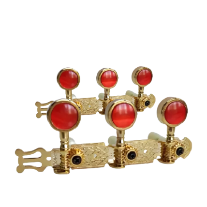 Tarraxa Violão Deval Gold Pino Vermelho Pino Grosso 259