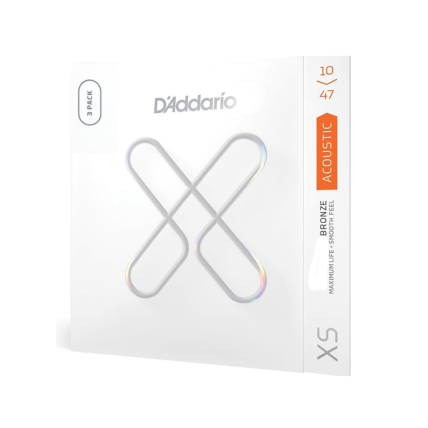 Encordamento D'addario Pack ( 3 unidades ) 10/47 Violão XSAB