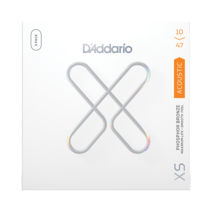 Encordamento D'addario Pack ( 3 unidades ) 10/47 Violão XSAPB