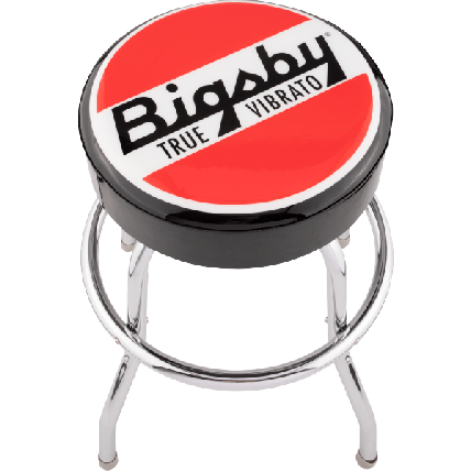 Banco Bigsby Round Logo Barstool Black 24'' 1802442024